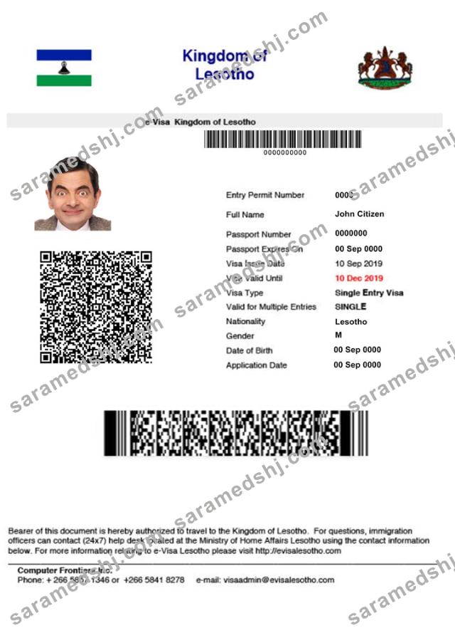 LESOTHO e-visa